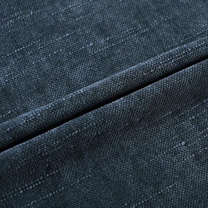 Set of 4 Soft Textured Decorative Throw Pillow Covers 22x22 Inch Cozy Farmhouse Cushion Cover Square Accent Pillow Cases for Bed Couch Sofa Living Room, Grey Blue