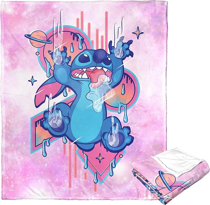 Northwest Lilo and Stitch Silk Touch Throw Blanket, 50" x 60", Wacky and Weird