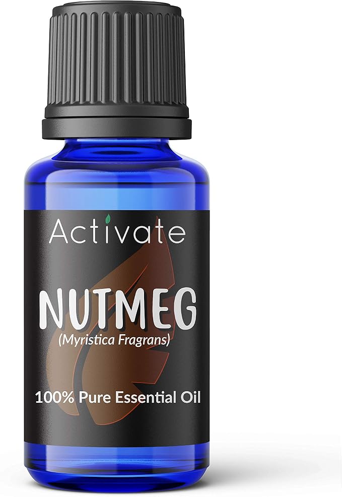 Activate Nutmeg Essential Oil 100% Pure, Premium Grade, Undiluted, Natural, Aromatherapy & Diffuser Use 10ml