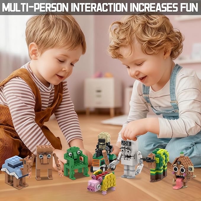 Italian Brain Rot Unique Cartoon Characters Building Blocks 8 in 1 Educational & Entertaining Gift Idea for Kids Teens & Adults