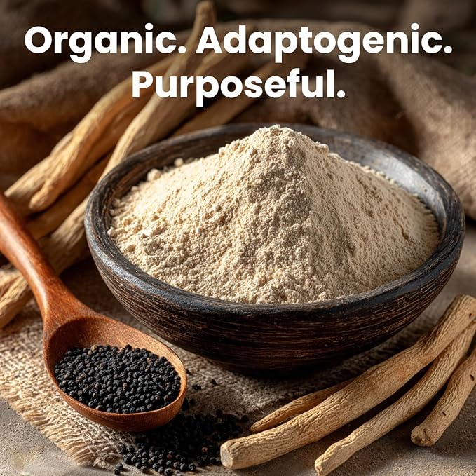6-in-1 Organic Maca Root Ashwagandha Capsules 1710mg with DHEA and Black Pepper Fruit Extract for Women and Men - Black Maca Supplement for Stamina, Bone and Mood Support Supplement, 120ct (Pack of 2)