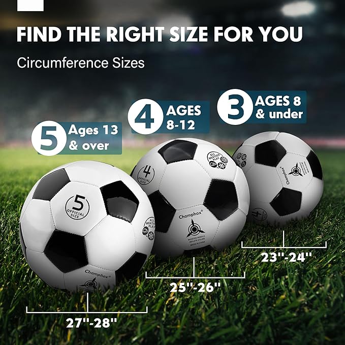 Size 3 Soccer Ball for Boys Kid Ages 3 4-6 6-8 Outdoors Indoor Sports Recreation Soccer Ball for Boys Toddlers Children Christmas Birthday