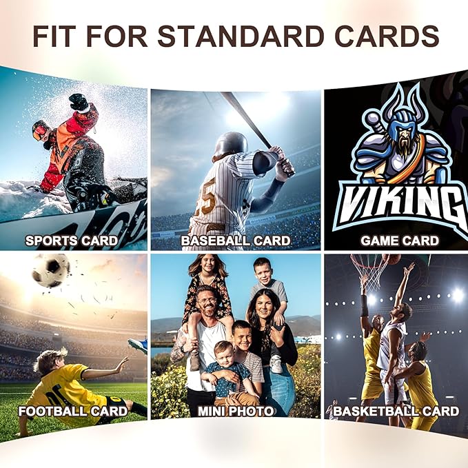 Kitoyz 10000 Counts Card Sleeves Top Loaders for Trading Cards, Penny Soft Sleeves Clear Baseball Card Sleeve Protectors Fit for Sports, Football, Game Cards