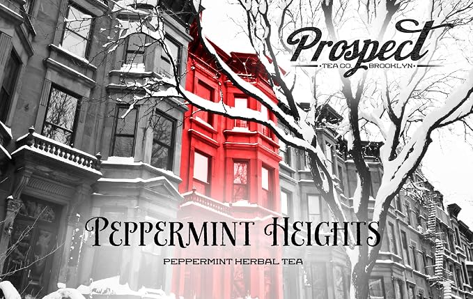 Prospect Tea Co. Peppermint Heights Herbal Tea Pods Compatible with K Cup Brewers Including 2.0, 40 Count