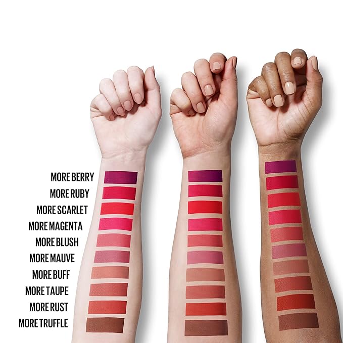 MAYBELLINE Color Sensational Ultimatte Matte Lipstick, Non-Drying, Intense Color Pigment, More Ruby, Ruby Red, 1 Count (Pack of 2)
