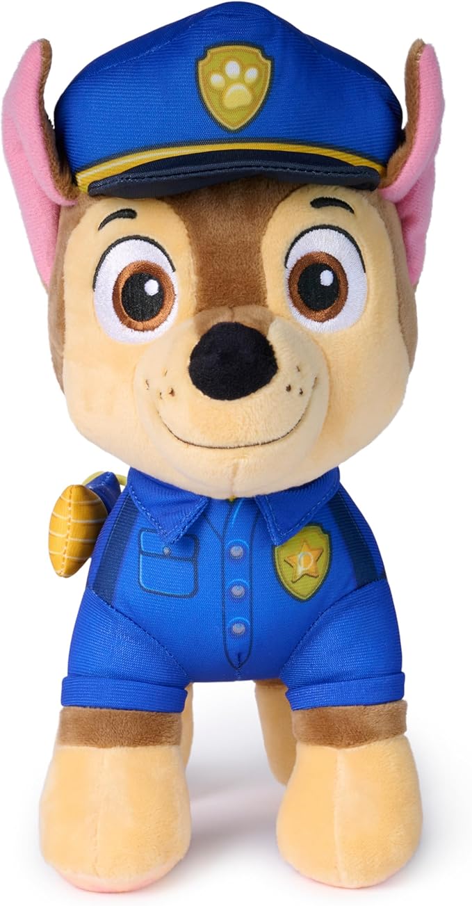 Paw Patrol: Search and Rescue Chase, Plush Toy with Flashlight Accessory, Preschool Toys, Kids Toys for Boys & Girls, Ages 3 and Up, 10”
