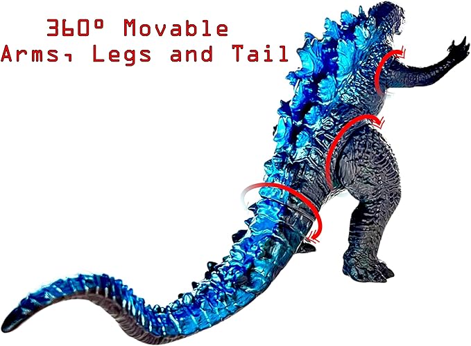 TwCare Godzilla vs. Kong Toy Action Figure: King of The Monsters, Movie Series Movable Joints Soft Vinyl, Travel Bag