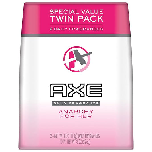 AXE Body Spray for Women, Anarchy For Her 4 oz, Twin Pack