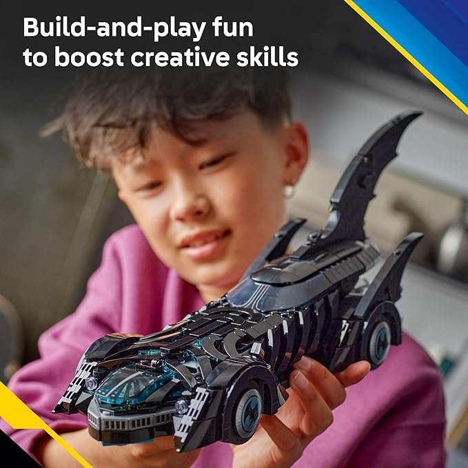 LEGO DC Batman: Batman Forever Batmobile Kids Toy - Building & Learning Toy for Girls & Boys, Ages 12+ - Model Car with Minifigure Included - Gift Idea for Birthdays - 76304