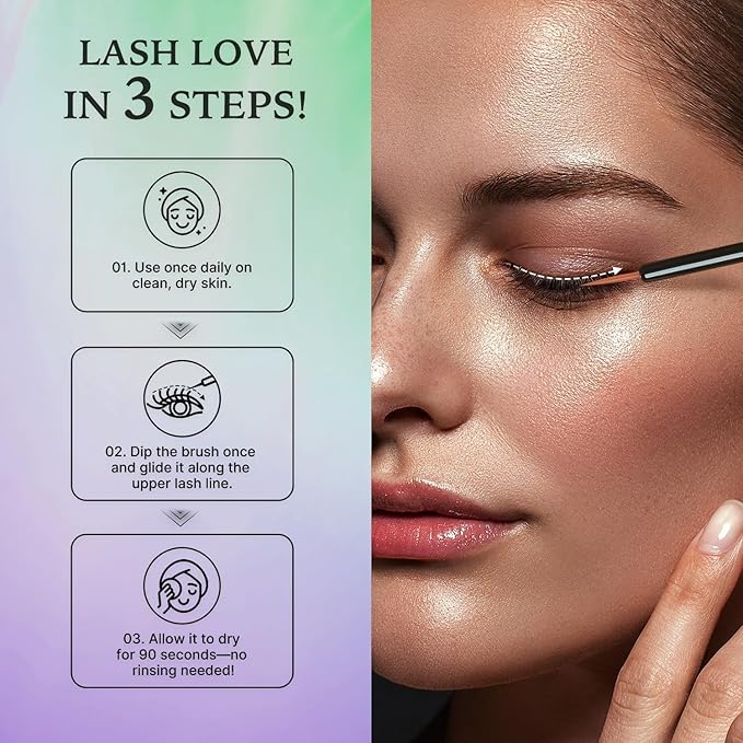 VieBeauti Eyelash Serum for Daily Lash Care, Gentle PGA-Free Lash Conditioning Serum to Support Healthier Looking Lashes, Vegan & Cruelty-Free