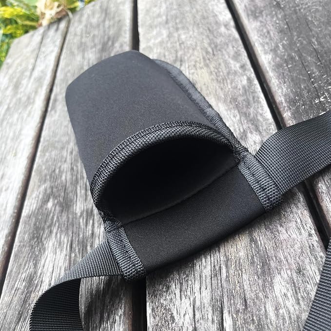 Massage Oil Holster,Portable Therapist Bag with Adjustable Waist Strap,Black Lotion Holder Organizer for Spa Treatments Professionals,Machine Washable (Black, Large, 1)