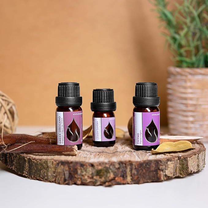 Essences Bulgaria Organic Lemon Savory Essential Oil 0.17 Fl Oz | 5ml | Satureja Montana Citriodora | for Immune System, Vitality, Health | Sensitive & Dry Skin | Aromatherapy | Therapeutic Grade