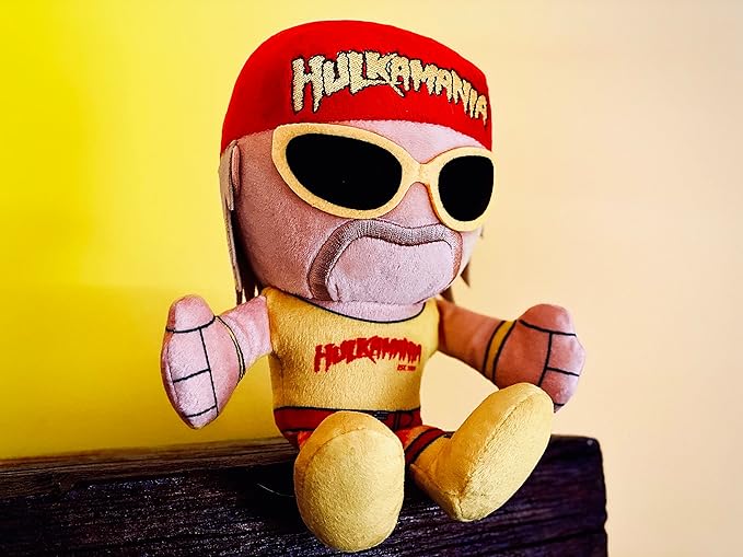 Bleacher Creatures WWE Hulk Hogan 8" Kuricha Sitting Plush- Soft Chibi Inspired Toy