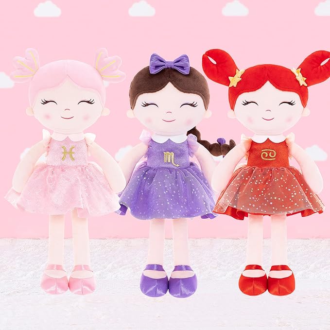 Baby Girl Gifts Plush Dolls Constellations Zodiac Doll Birthday Gift 17 inches Pisces
