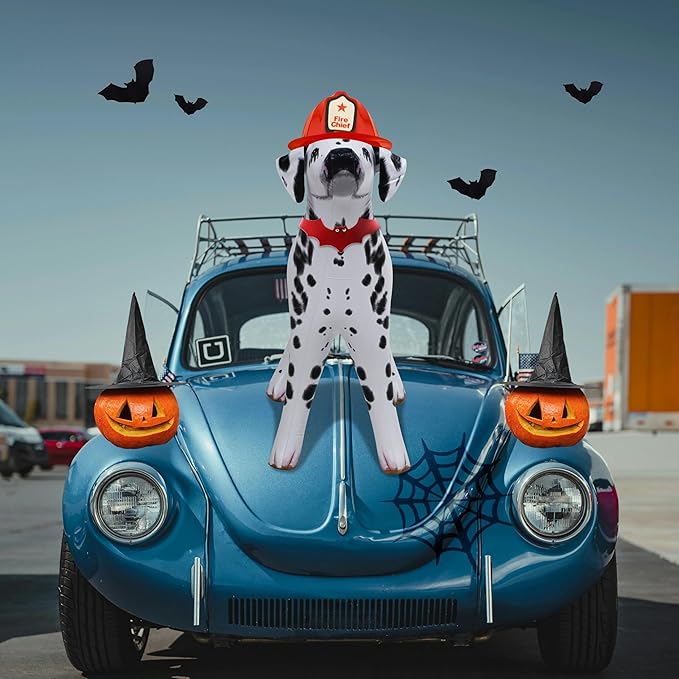 Jet Creations 39 inch Length, 30 inch Height Inflatable Dalmatian Dog, Lifelike Black White Puppy, Firehouse Mascot, Party Decoration, VBS, Photo Prop, Toy Gift for Kids, Adults