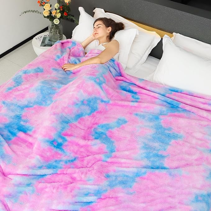 MUGD Soft Blankets Fuzzy Twin Bed Fleece Blanket Kids Warm Throw Blanket for Bed