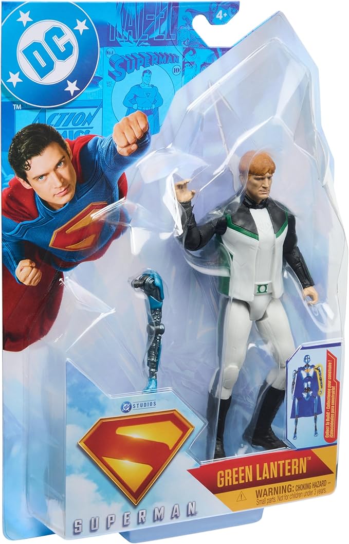 DC Comics, Superman, Green Lantern, 6-Inch Action Figure, Authentic Superman Movie Styling, Super Heroes Kids Toys for Boys and Girls Ages 4 and Up