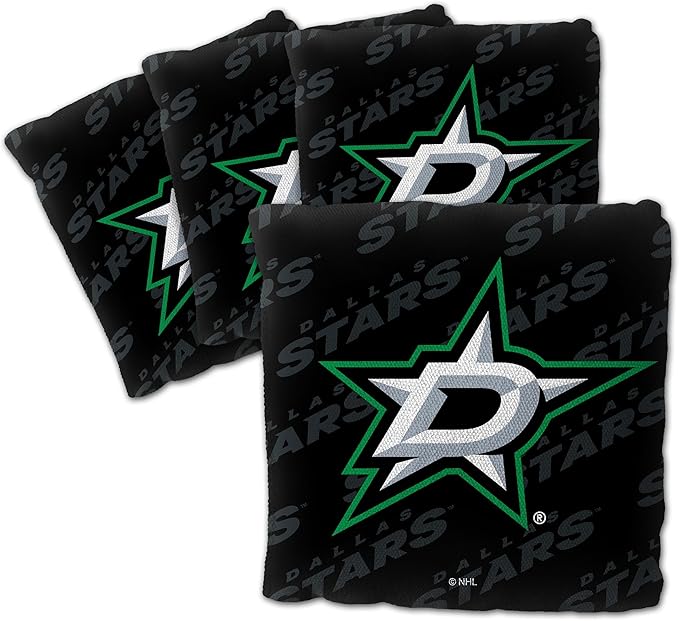 YouTheFan Officially-Licensed NHL Set of 4 Cornhole Bags - All Weather Regulation 6” x 6” Size - 16oz Weight - Designed in USA