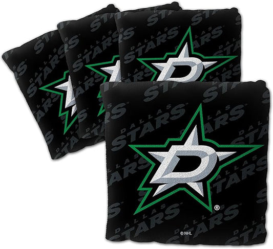 YouTheFan Officially-Licensed NHL Set of 4 Cornhole Bags - All Weather Regulation 6” x 6” Size - 16oz Weight - Designed in USA