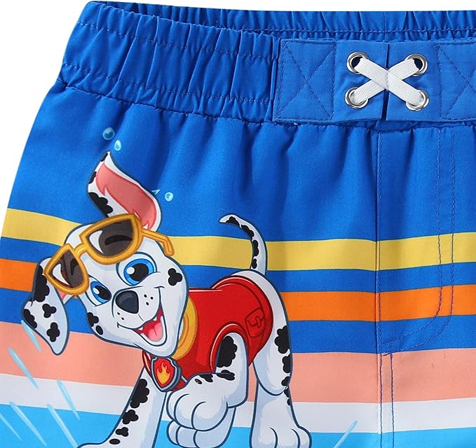 Paw Patrol Marshall Chase Rubble Boys UPF 50+ Swim Trunks Shorts Bathing Suit for Toddler and Big Kids