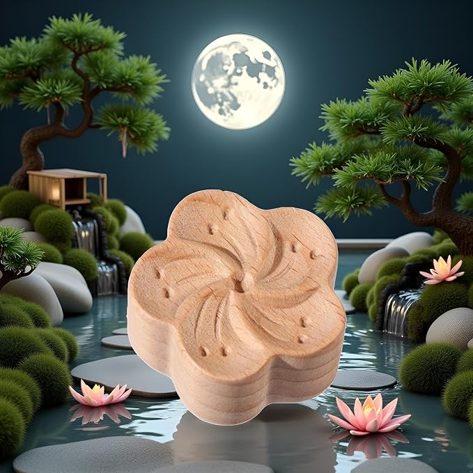 Brown Walnut Essential Oil Diffuser Fragrance Diffused Sleep Aid Aromatherapy, Flower Shaped Essential Oil Diffuser, Diffuser for Stress Relief Diffusers Aromatherapy