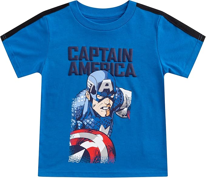 Marvel Boys' Marvel Avengers Boy's 4-Pack Superhero Short Sleeve Tee Shirt Set