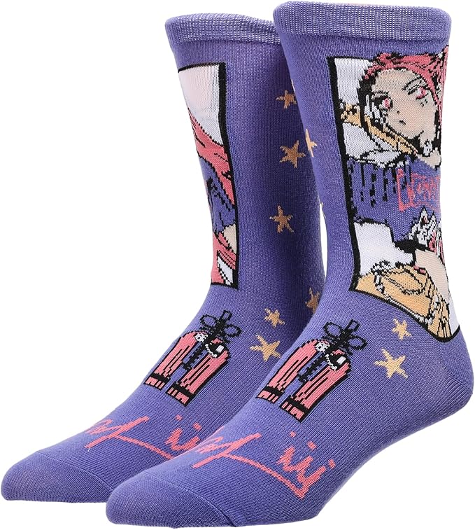 Bioworld KPop Demon Hunters Hunter/X & Derpy 5-Pair Pack Casual Crew Socks