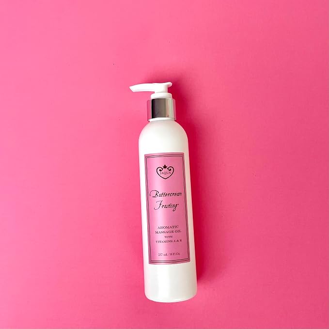 Jaqua Spa Aromatic Massage Oil with Jojoba, Sesame, and Sunflower Oil - Buttercream Frosting