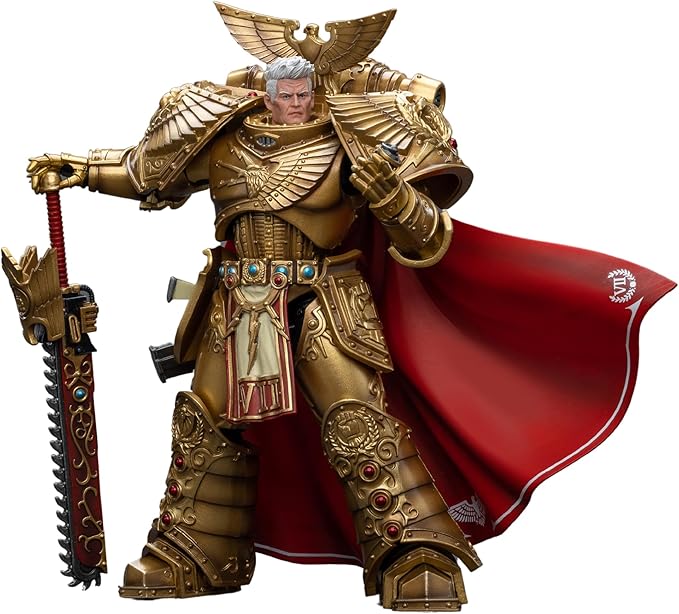 JOYTOY Warhammer 40,000 1/18 Action Figure Imperial Fists Rogal Dorn Primarch of The Vllth Legion Collection Model Birthday Gifts 7- Inch