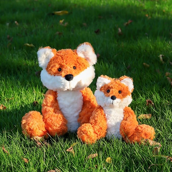 Apricot Lamb Toys Plush Yellow Fox Stuffed Animal Soft Cuddly Perfect for Child (Orange Fox,12 Inches)