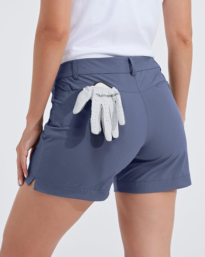 Willit Women's 4.5" Golf Shorts Quick Dry Outdoor Causal Shorts with Pockets Water Resistant