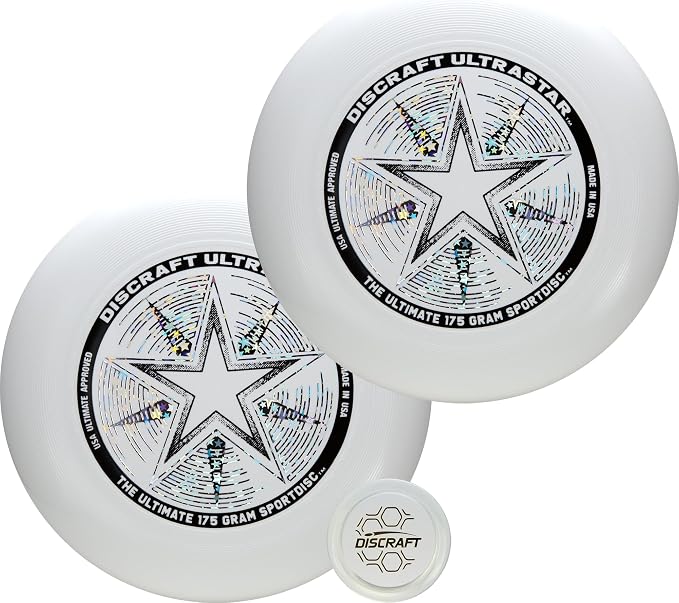 Discraft Ultrastar Ultimate Discs 1 & 2 Packs, Standard Size, for Competitive & Casual Play