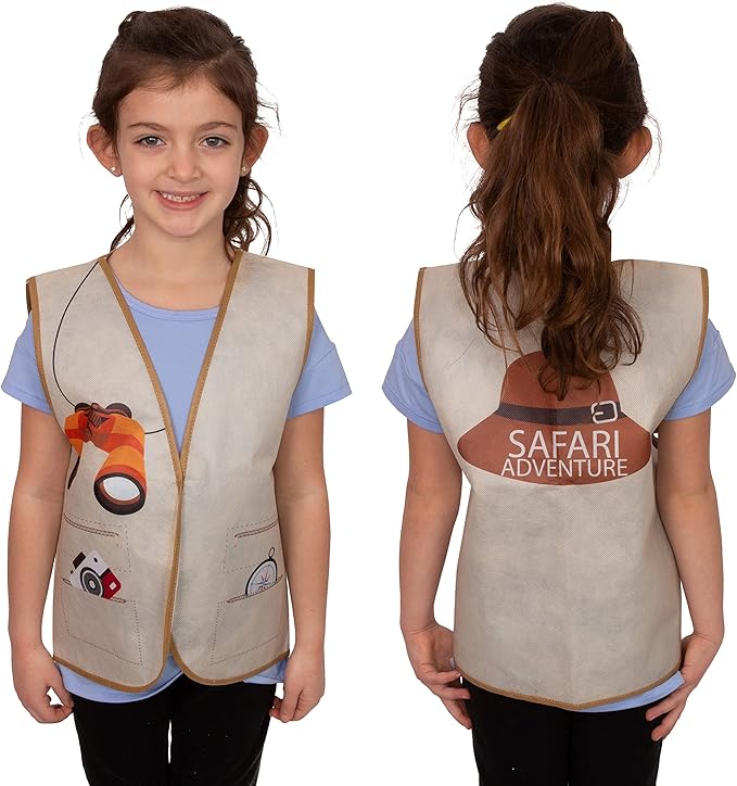 Tigerdoe Dress Up Clothes for Toddlers - 7 Pcs of Vest - Pretend Play School Set - Career Costumes - Role Play Costume