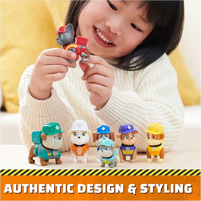 Rubble & Crew, Toy Figures Gift Pack, with 7 Collectible Action Figures, Kids Toys for Boys & Girls Ages 3+