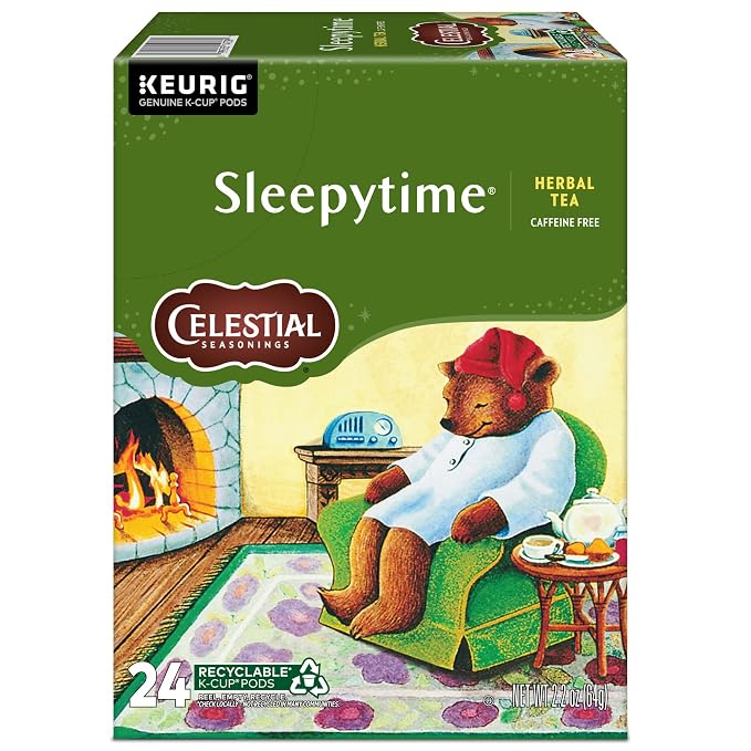 Celestial Seasonings Sleepytime Herbal Tea, Single-Serve Keurig K-Cup Pods, 96 Count