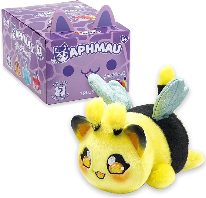 Aphmau 6” MeeMeow Mystery Plush – Series 1 Safari - 2 Pack; YouTube Gaming Channel, Blind Box, 2 of 8 Possible Safari MeeMeows, Official Merch