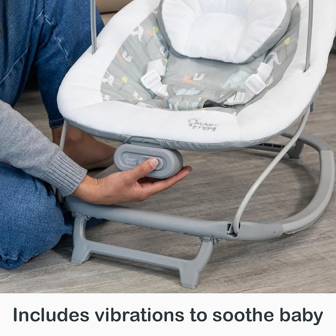 Smart Steps® My First Rocker 2 Bouncer, Two of a Kind Grey