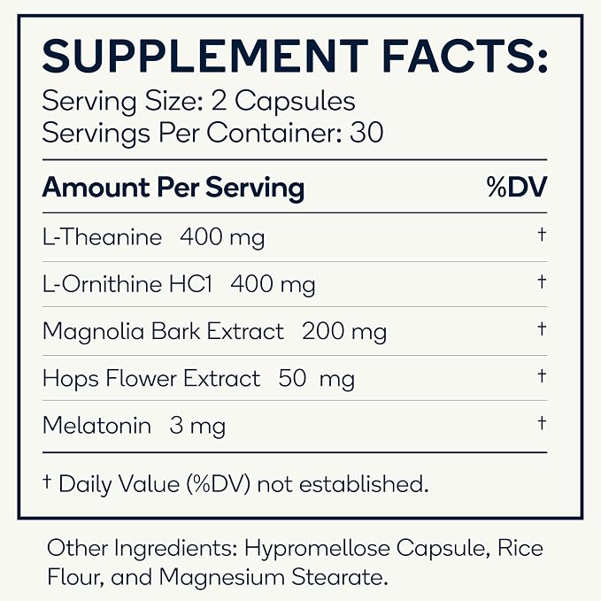 Sleep - Natural Sleep Aid Supplement - Relax & Restore with Melatonin, L-Theanine, & Herbal Extracts - 60 Veggie Capsules (Sleep)