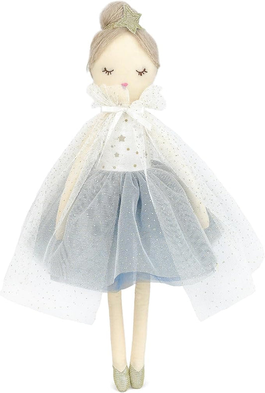 MON AMI Princess Doll Estelle – 15”, Soft & Elegant Stuffed Plush Princess Doll, Use as Toy or Room Decor, for Kids of All Ages