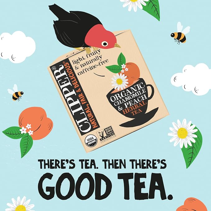 Clipper Organic Chamomile & Peach Tea Bags, 200 Bags
