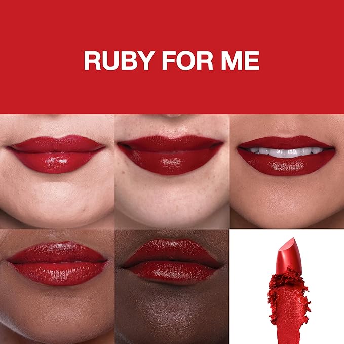 MAYBELLINE Color Sensational Made for All Lipstick, Crisp Lip Color & Hydrating Formula, Ruby For Me, Red, 1 Count (Pack of 2)