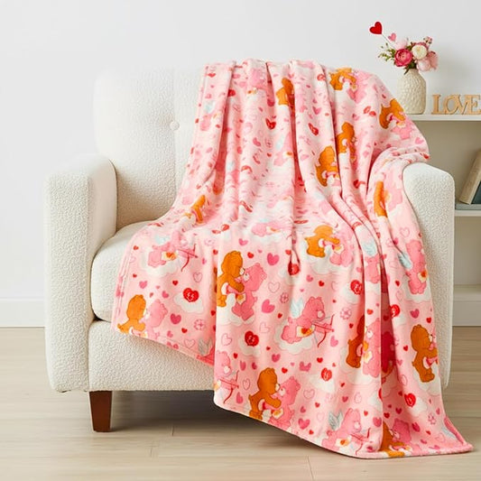 Care Bears Nostalgic Classic Bedding Super Soft Plush Cozy Throw, 60 in x 70 in, (Officially Licensed Product) by Franco Collectibles