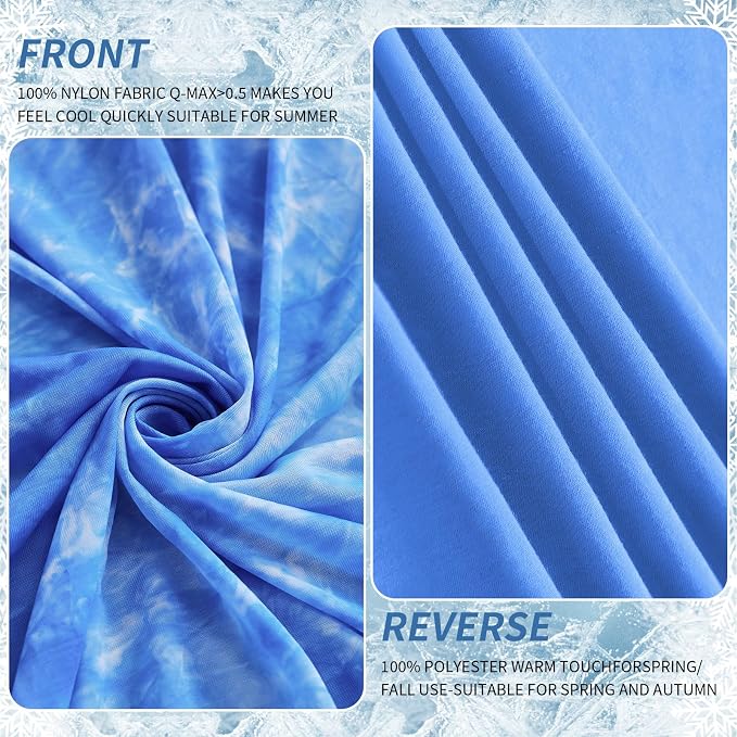 Guohaoi Cooling Blanket for Hot Sleepers and Night Sweats 90"x108" King | Arc-Chill Q-Max >0.5 Cool Fiber,100% Oeko-Tex Certified Lightweight Summer Blanket for Travel/Outdoor Ultra Cold Breathable