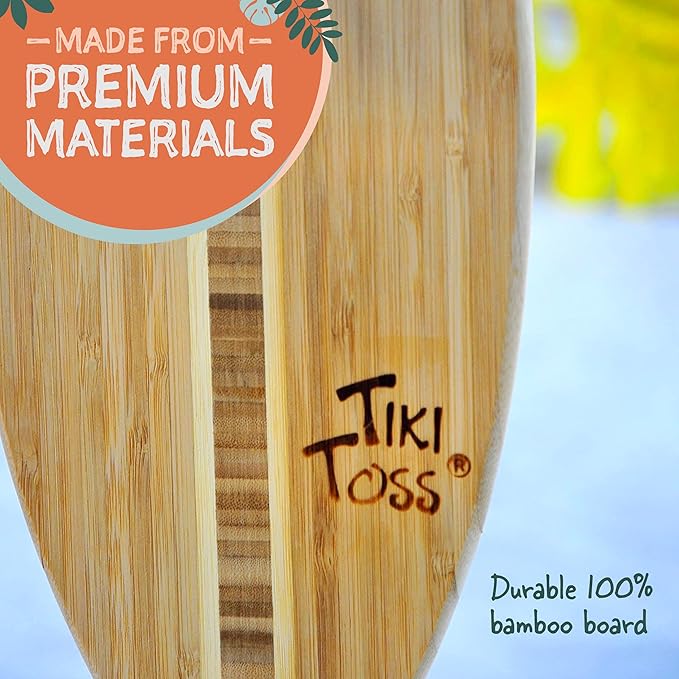 Tiki Toss Ring Toss Game for Adults - Hook and Ring Games with String and Hooks for Indoor/Outdoor Use, Man Cave Decor & Stuff, Gifts for Men/College - Standard or Deluxe 12.3" / Tiny 5"