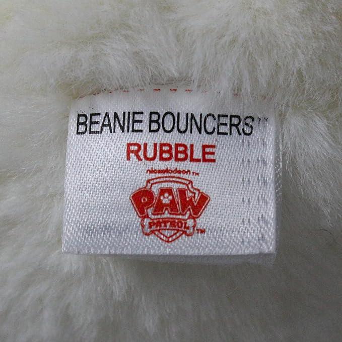 Ty Bouncers - Rubble The Bulldog – Paw Patrol – Soft Plush Stuffed Animal
