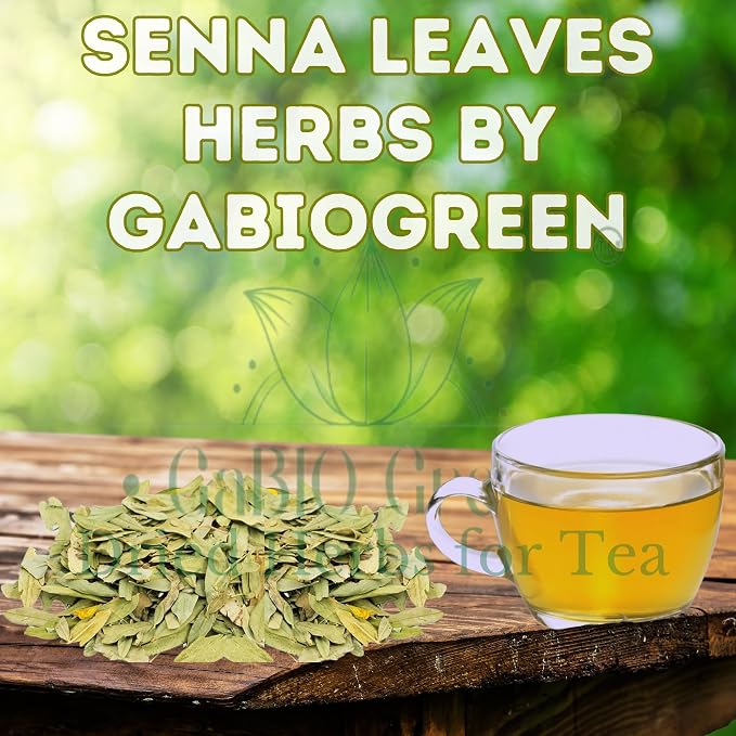 Natural Senna Leaves Hoja Sen Dried Herbal Leaves, Senna Raw Leaf, Hoja Sen Cut & Sifted Herbs, Non-GMO, Gluten-Free, Senna Alexandrina in a Resealable Bag (4oz)