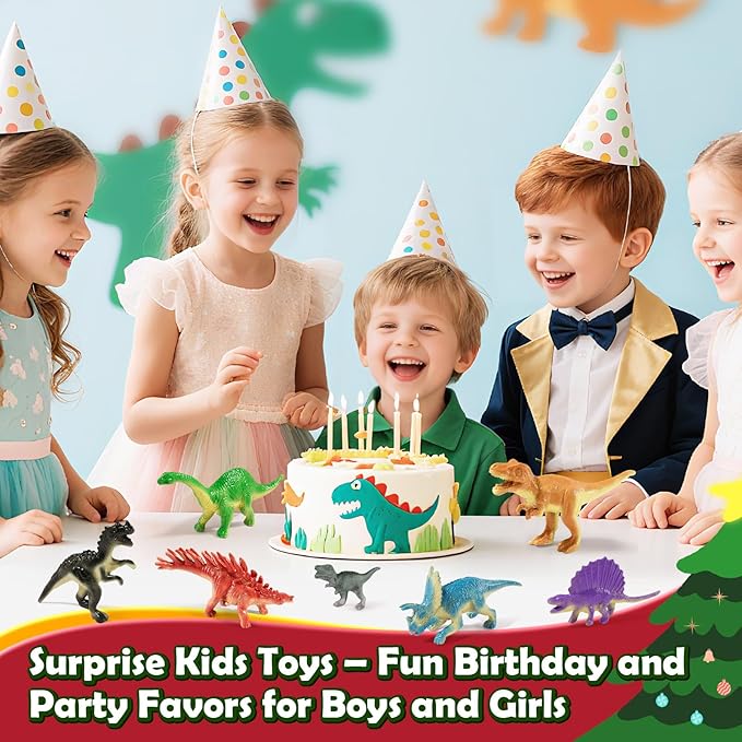 Advent Calendar 2025 Kids Dinosaur Toys for Boys 4-6 6-8 8-12, Kids Toddler Toys for 3+ Year Old Boy, 24 Dinosaur Surprise Christmas Birthday Gifts for Boys Girls, Party Favor for Dinosaur Lovers