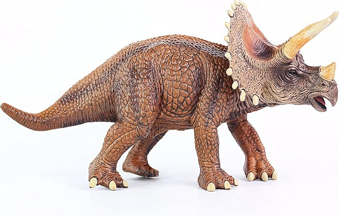 Gemini&Genius Dinosaur Toy Triceratops Action Figure, Realistic Dinosaur Toy Figure, Great for Gift, Storytelling, Birthday Cake Topper, Role Play, Collection or Room Decoration for Kids