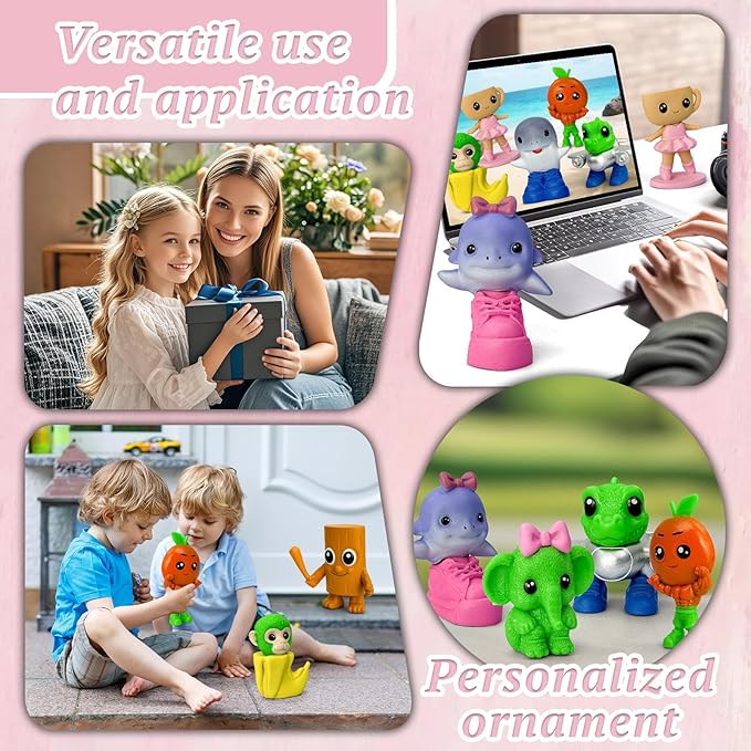 8Pcs Italian Brainrot Action Figures,Tralalero Travala Toy Set Tralalero Travala,Tung Tung Tung Sahur, Brr Brr Patapim - Brainrot fidget Toys,Decorations Gifts for Office Room Figurine Decor (8PCS-D)
