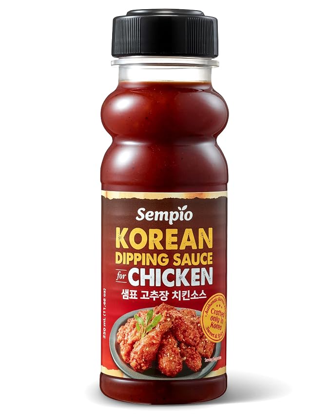Sempio Korean BBQ Sweet & Spicy Dipping Sauce for Chicken, 11.46oz / 325g | Made with Authentic Gochujang, Perfect Sauce & Glaze for Fried Chicken, Wings, Tempura, or Grilled Meats, Zero Trans Fat